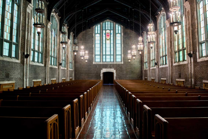 Interior of Patten Chapel