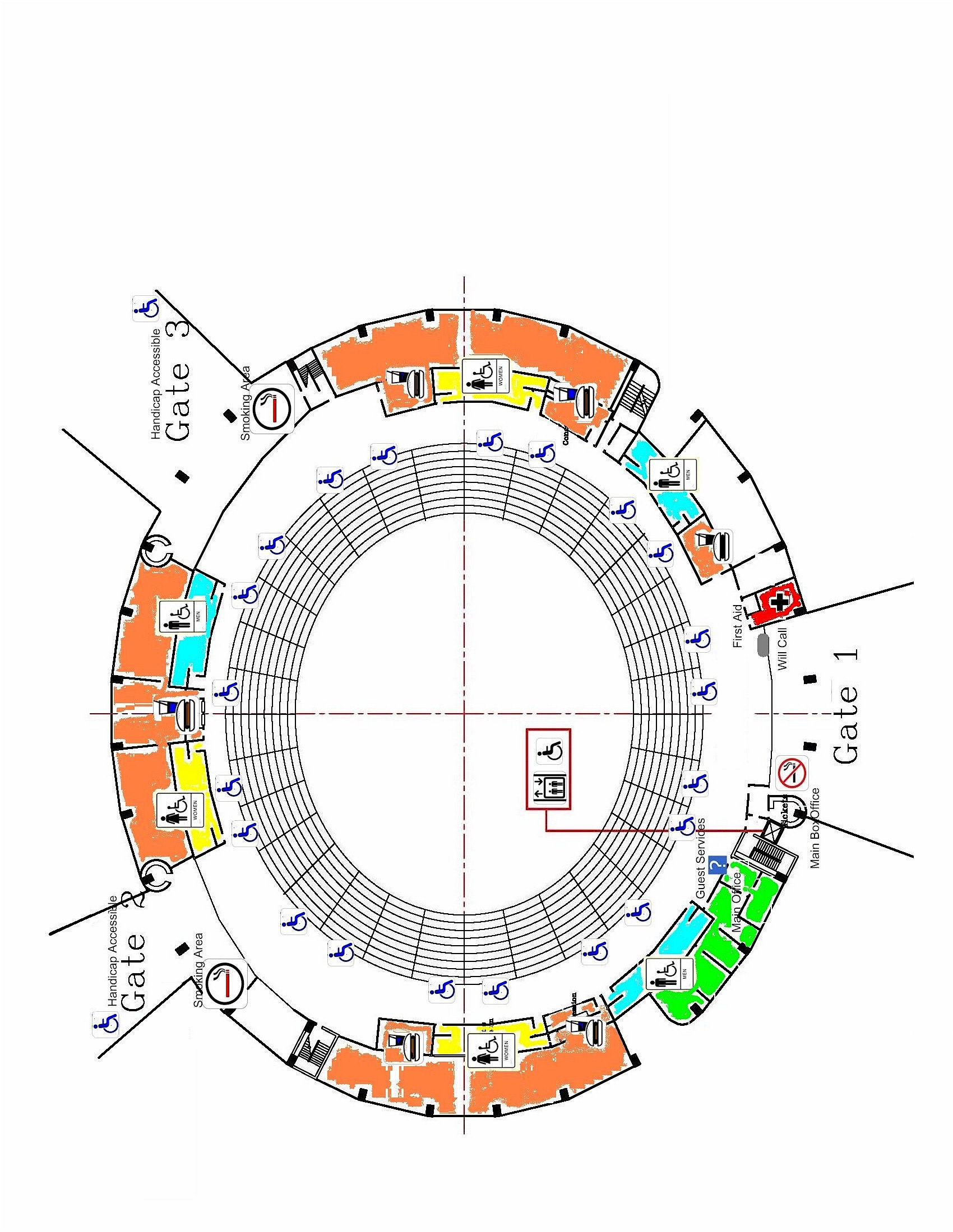 McKenzie Arena handicapped access information