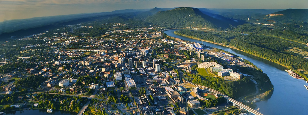 Aerial Chattanooga Aerial view of Chattanooga