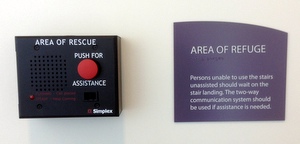 Area of Refuge assistance button
