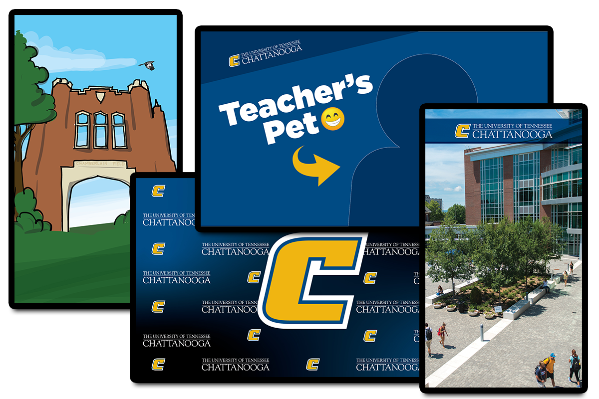 UTC Zoom Backgrounds 2 Collage of cartoon zoom backgrounds