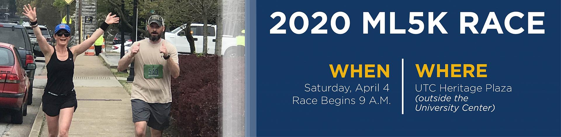 2020 MLK Race Details 2020 MLK Race "Saturday April 4 9AM, UTC Heritage Plaza"