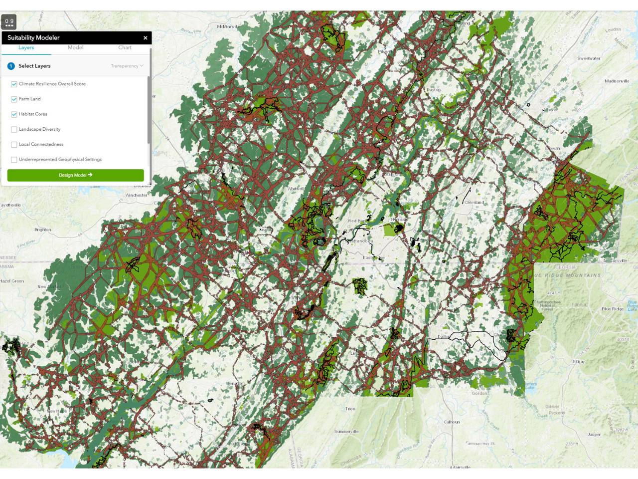 Conservation mapping tool