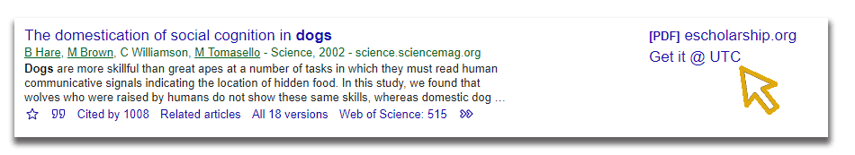 Google Scholar screenshot