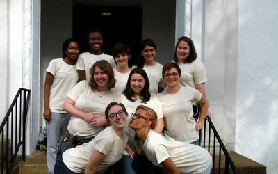 Women's Leadership Academy Group Photo Women's leadership academy group posing for photo