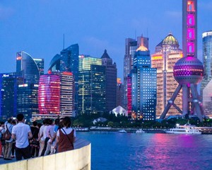 Shanghai city at night