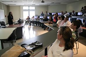 Lecture with students