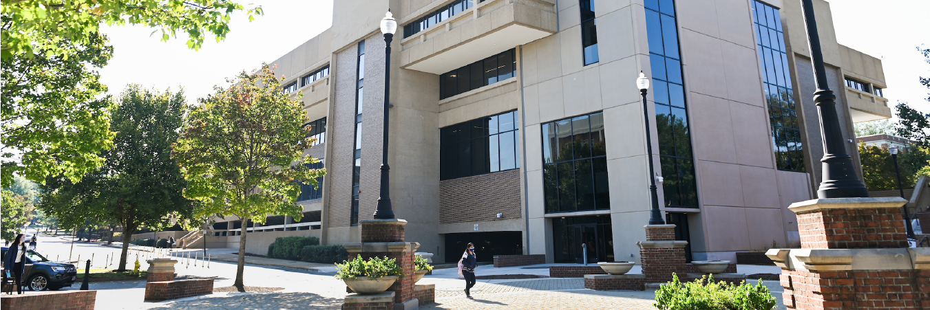 Facilities, Planning, and Management Header Photo of Lupton Hall from Heritage Plaza