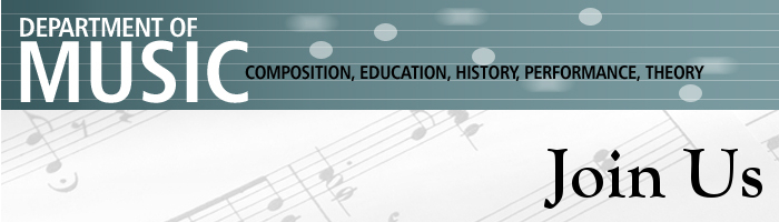 Join Us Department of Music Join Us