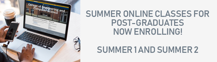 Summer Online Classes for Post Graduates Now Enrolling Summer 1 and Summer 2