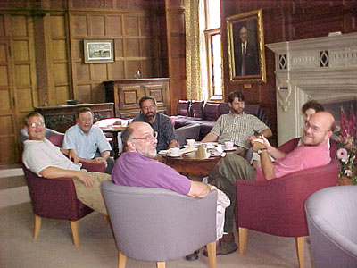 Men sitting in chairs in Oxford