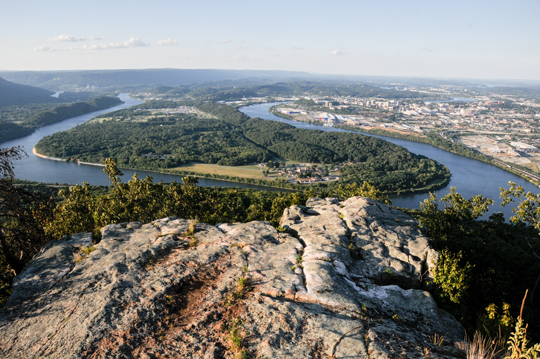 Chattanooga Cityscape View of River in Chattanooga