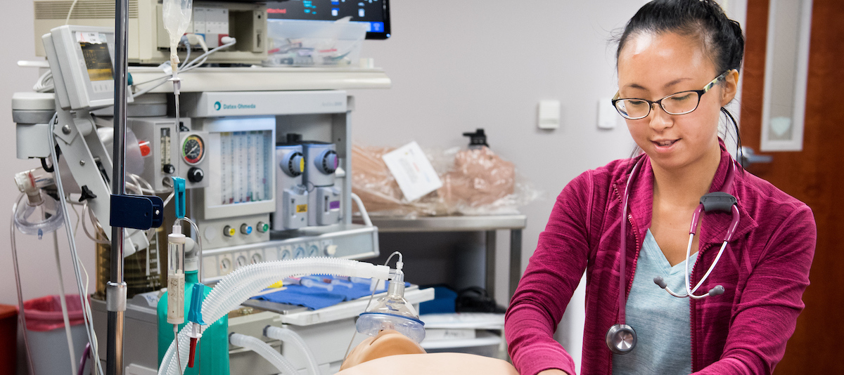 Nurse performing clinical