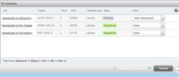 How to waitlist for courses Step 2
