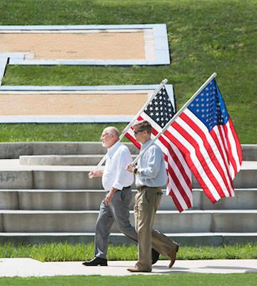 veteran student services flag