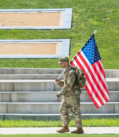 veteran student services flag