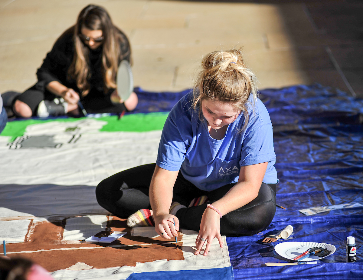 UC Banner Painting