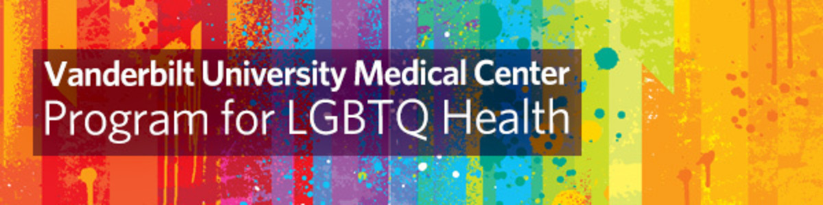 LGBTQ Health Rainbow Banner Vanderbilt Program