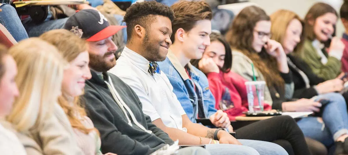 Students in a lecture hall