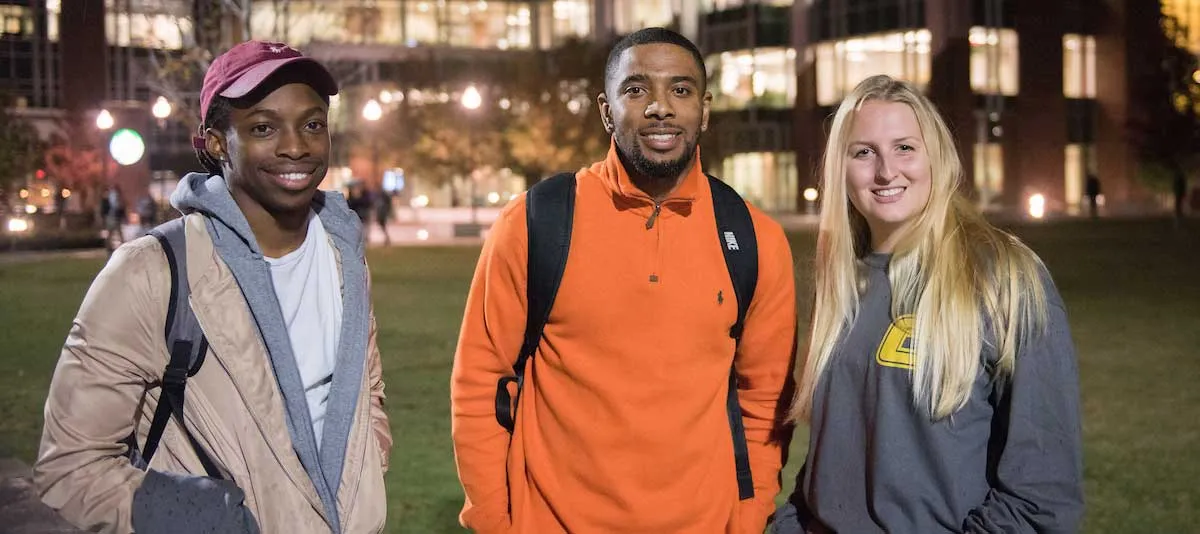 Students on Chamberlain field