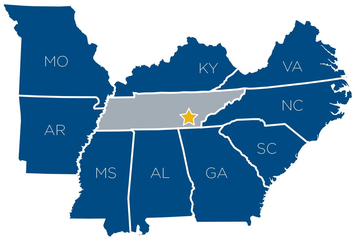 Map Of Tennessee And Border States Get Latest Map Update