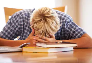 Stressed student