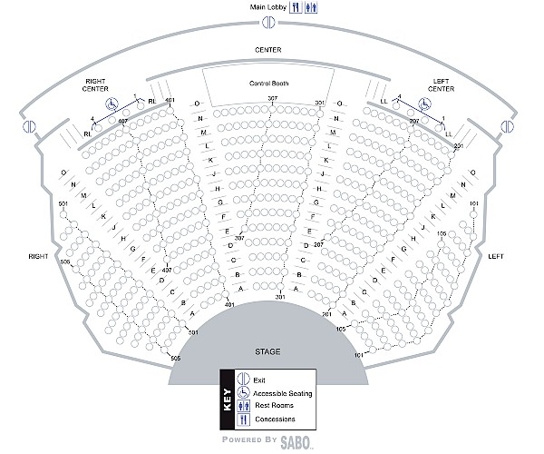 Hayes Seating Map