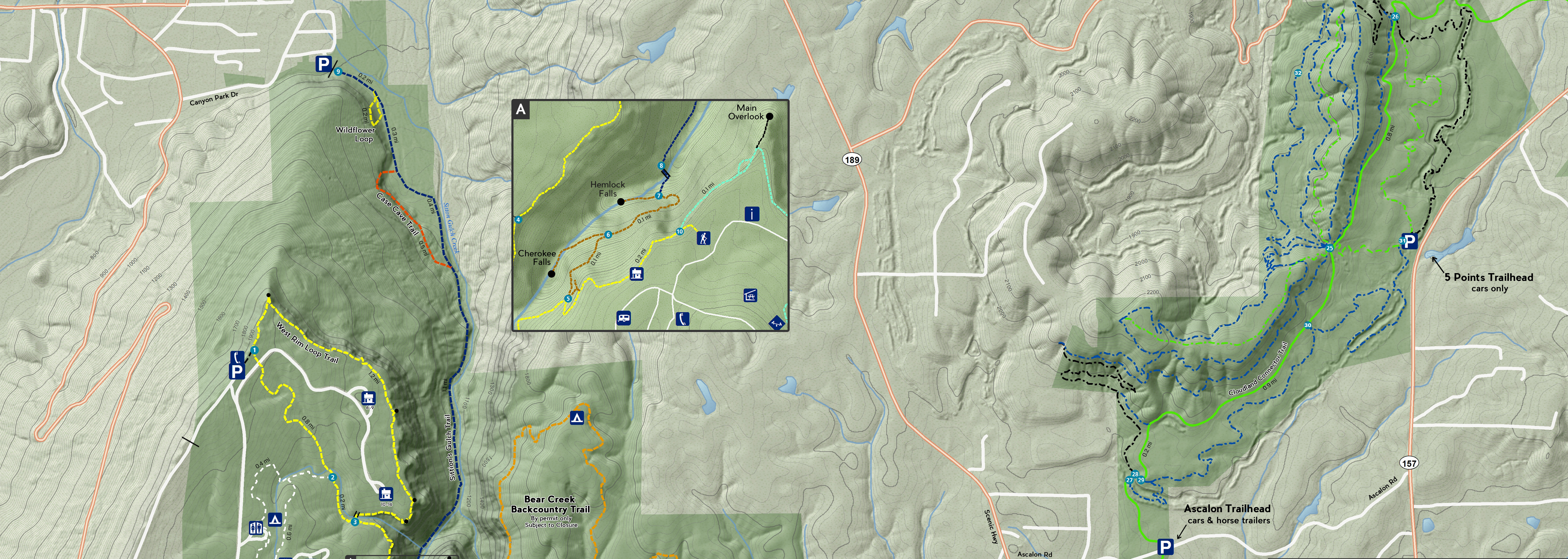 cloudland canyon gis map