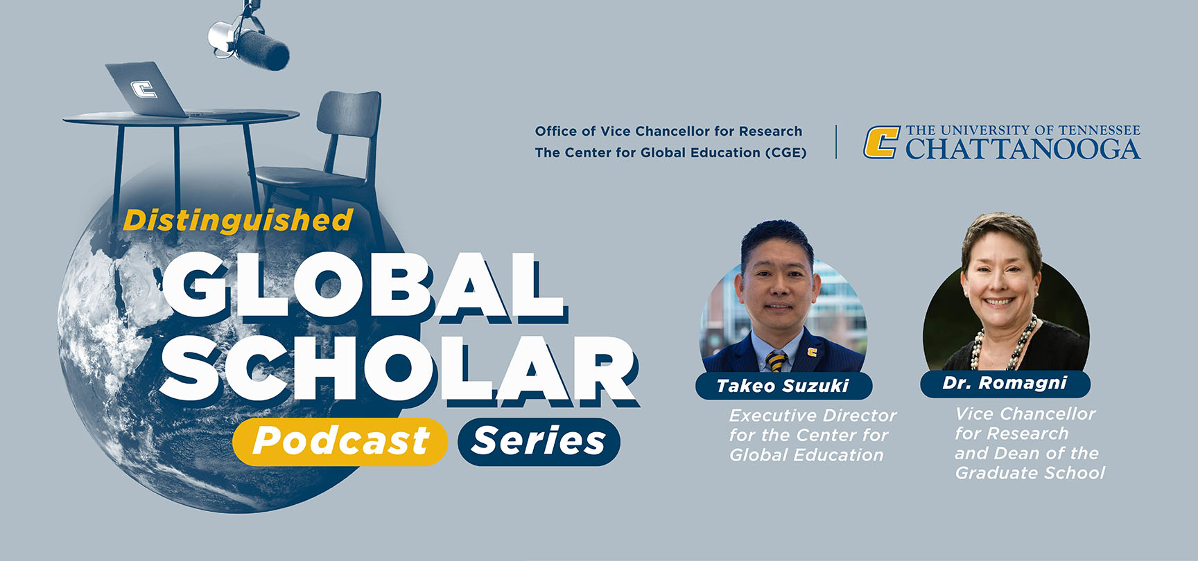 Distinguished Global Scholar Podcast Series Header