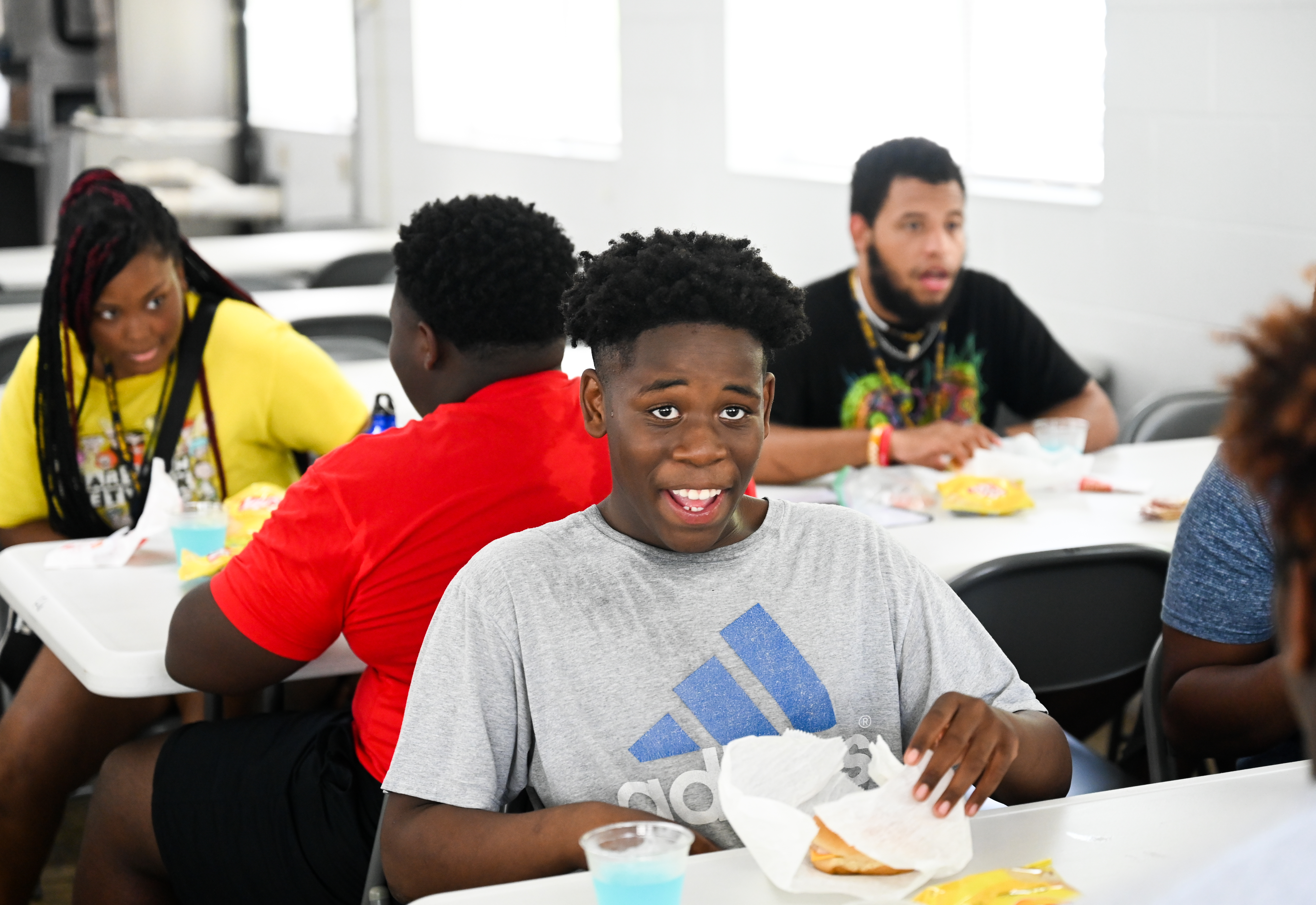 A person smiling for camera