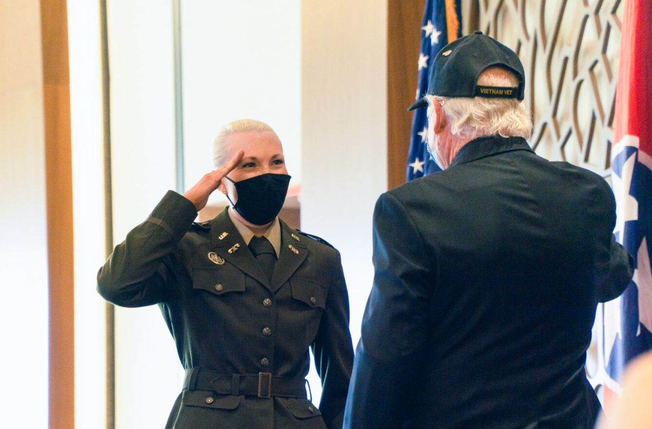 officer saluting