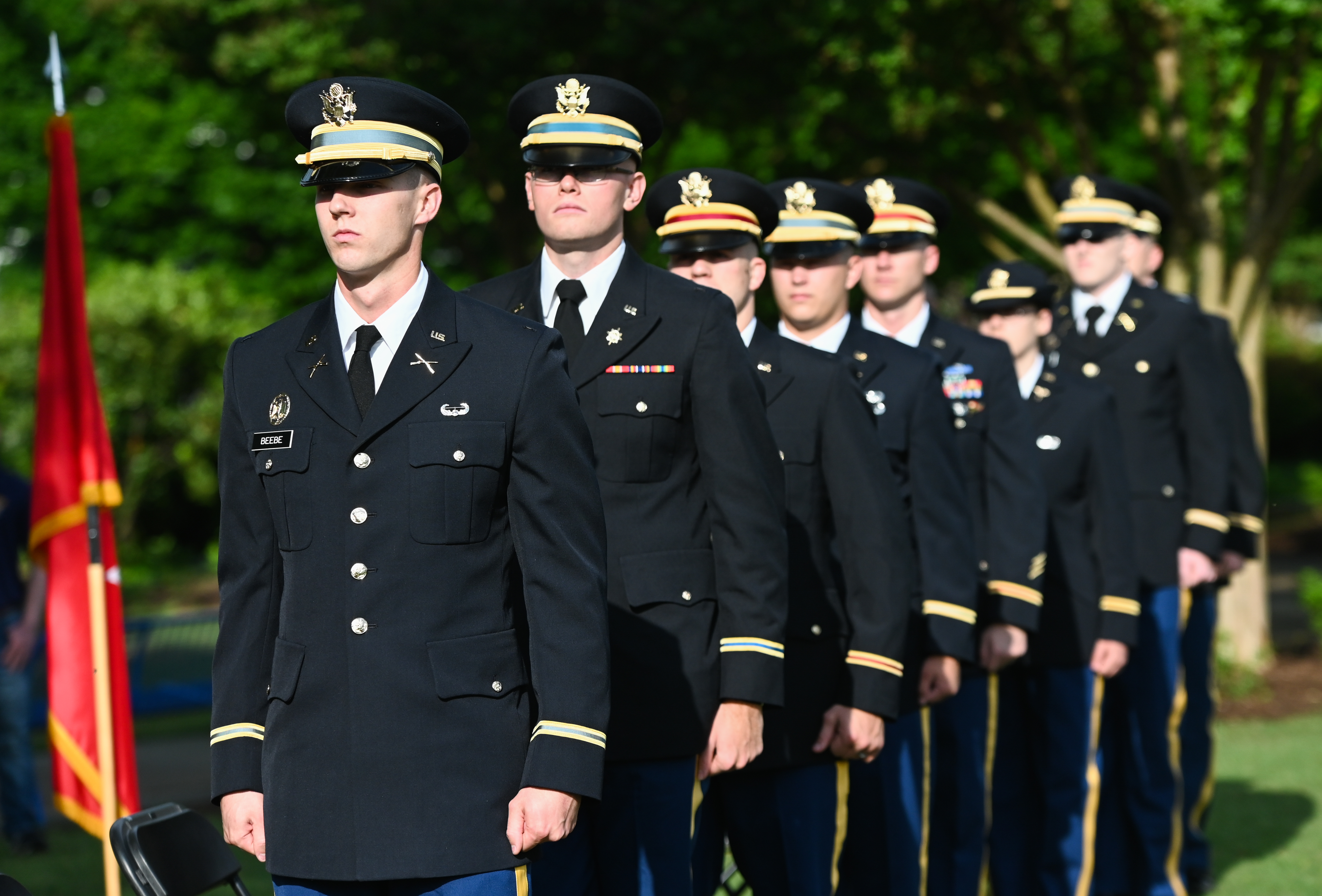 cadets lined up