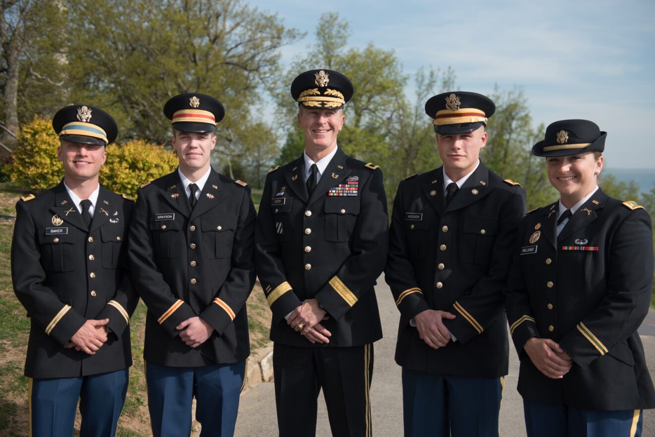 picture of smiling cadet officers