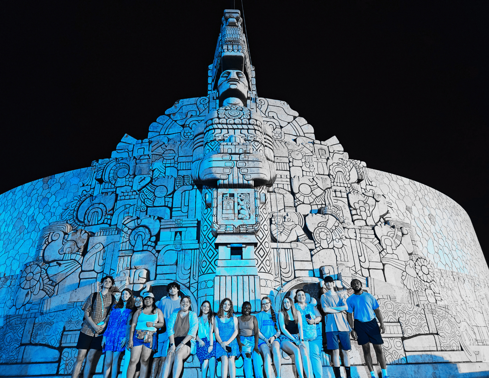 A&SRC Explorers 2024 A&SRC Explorers pose in front of the Monument to the Nation in Merida, Mexico. Spring Break 2024.