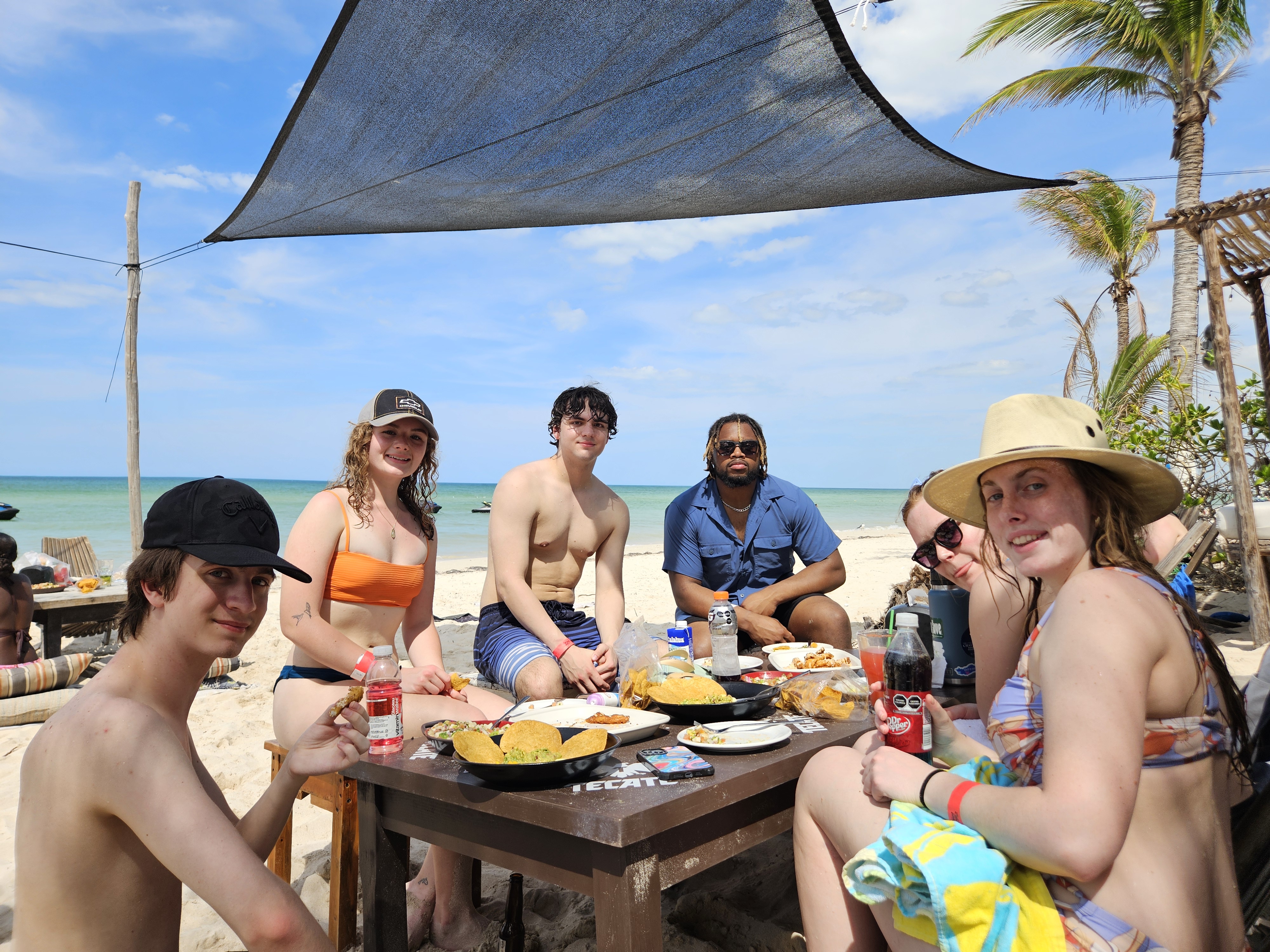 A&SRC Explorers enjoy some fun in the sun at Progreso Beach Students at Progreso Beach