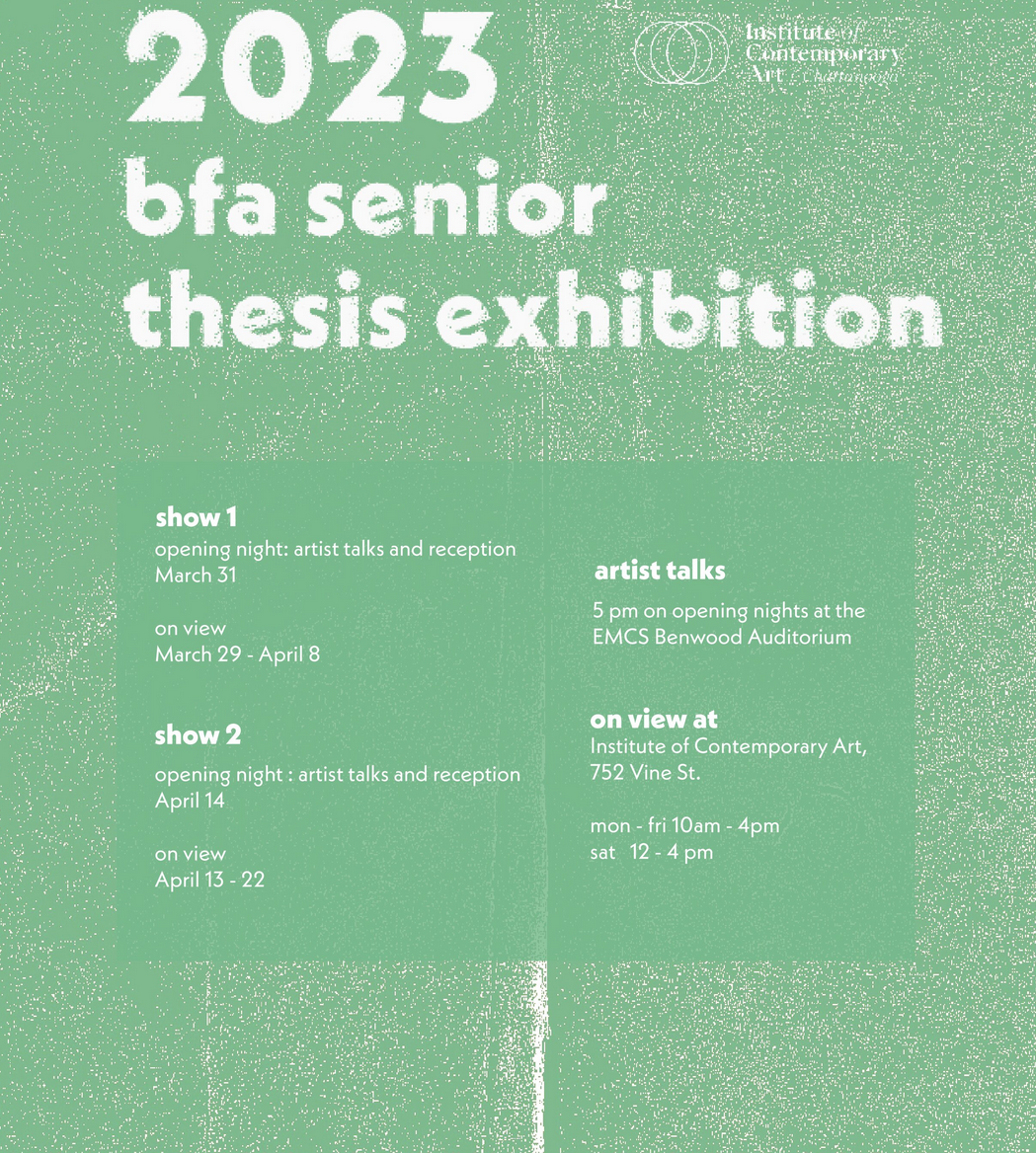2023 BFA Senior Thesis Exhibition