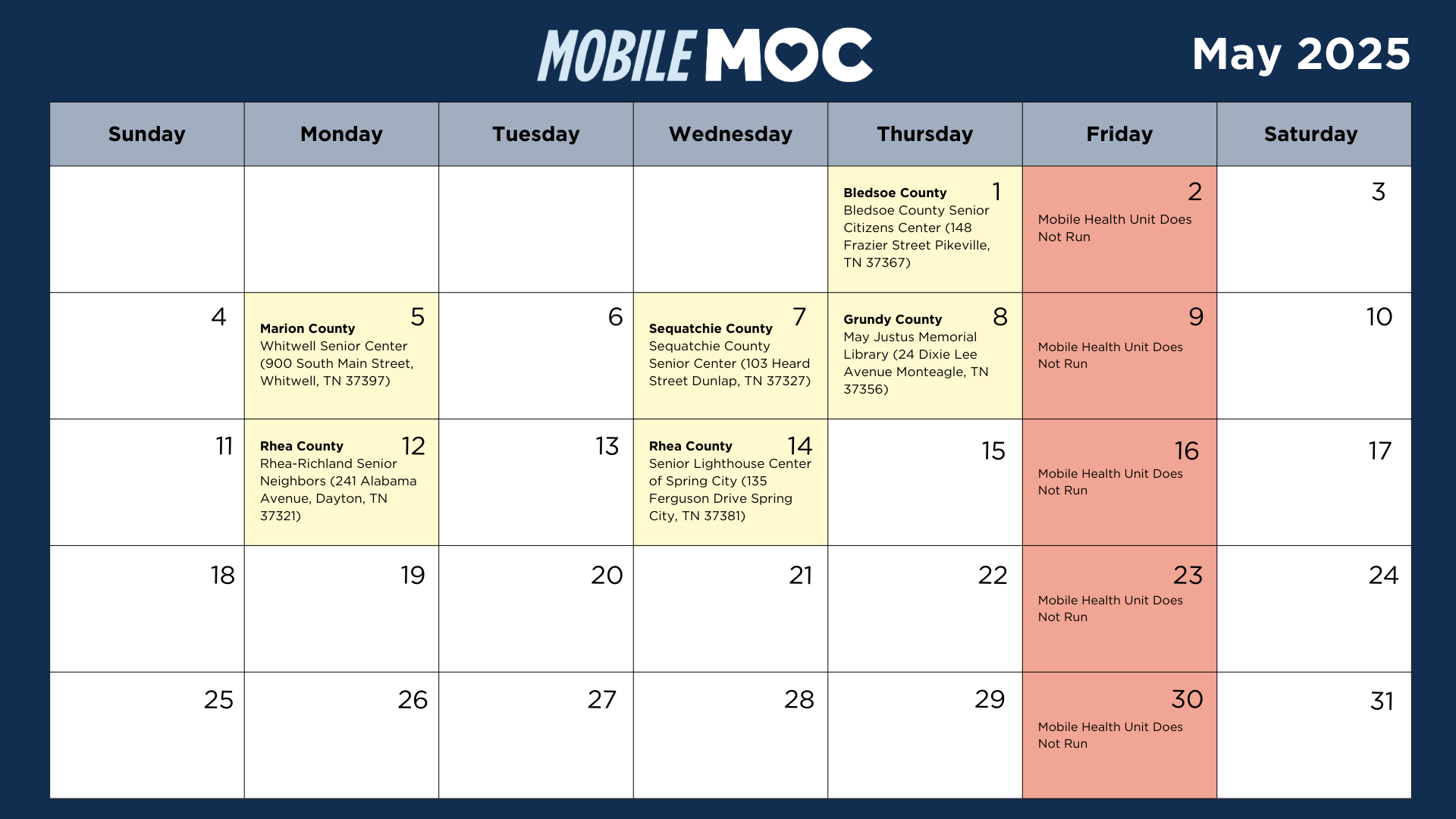 MobileMOC June 2025 Calendar MobileMOC June 2025 Calendar