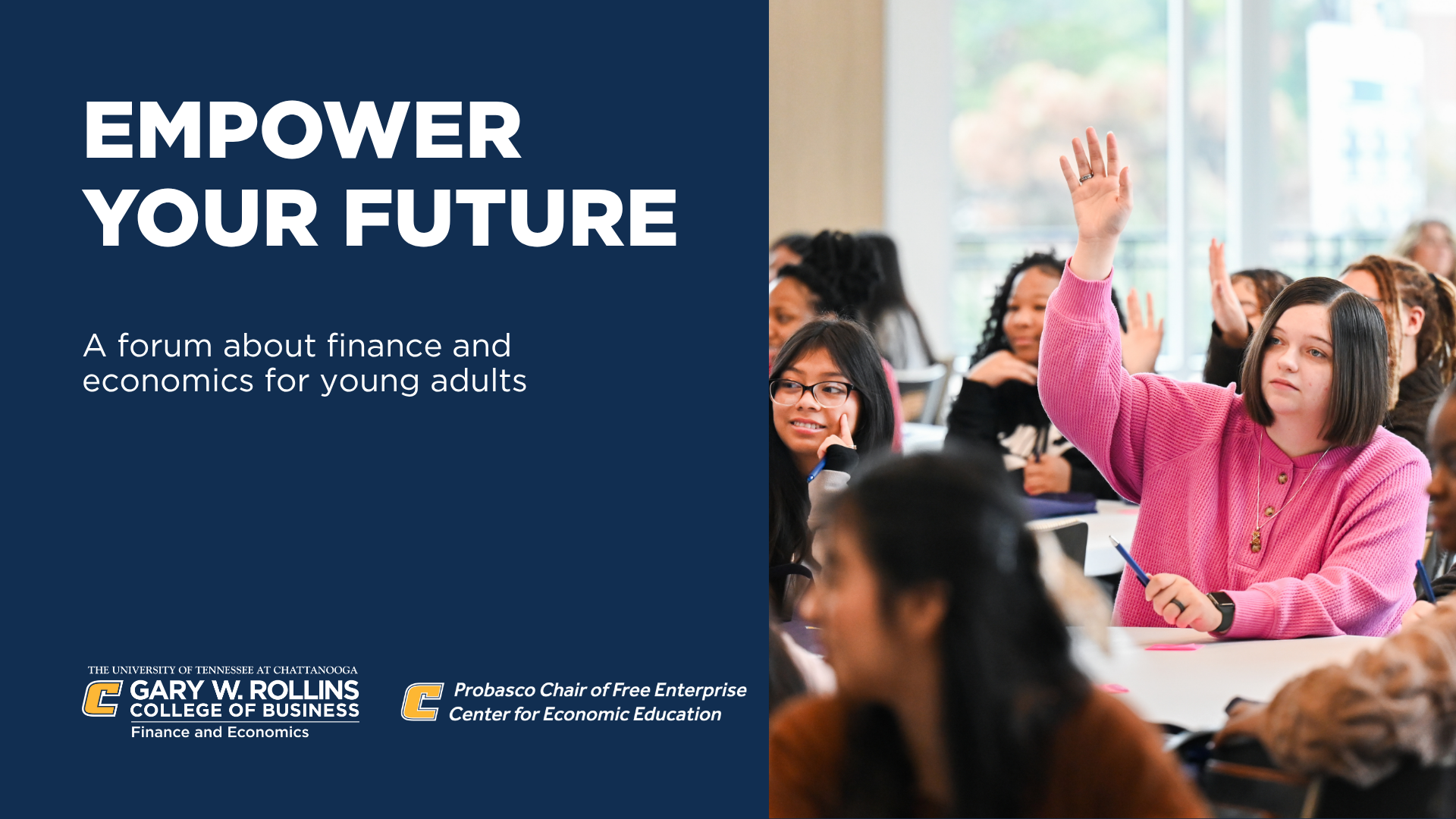 Empower your future 2026 Empower your future image of people holding their hands up