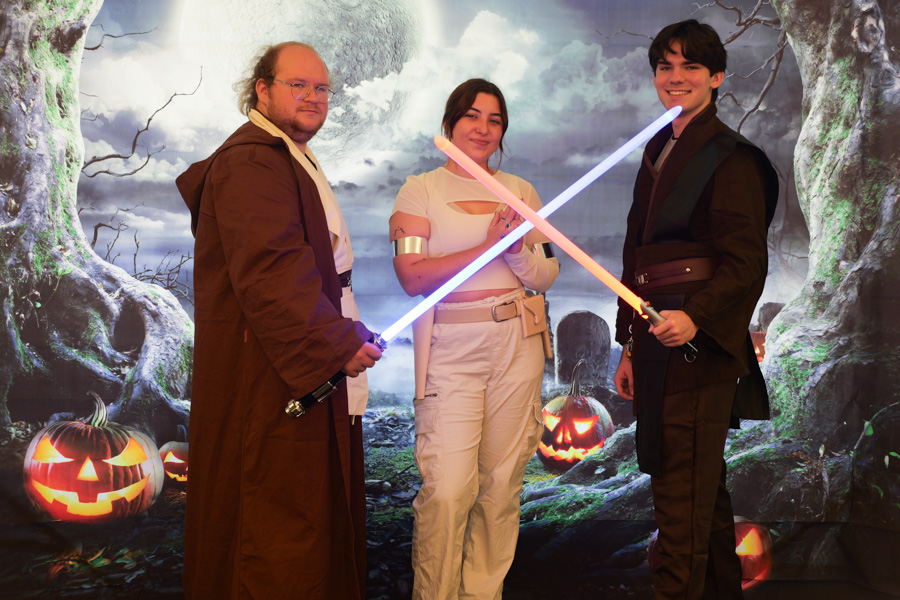 Anakin, Padme, and Obi-Wan