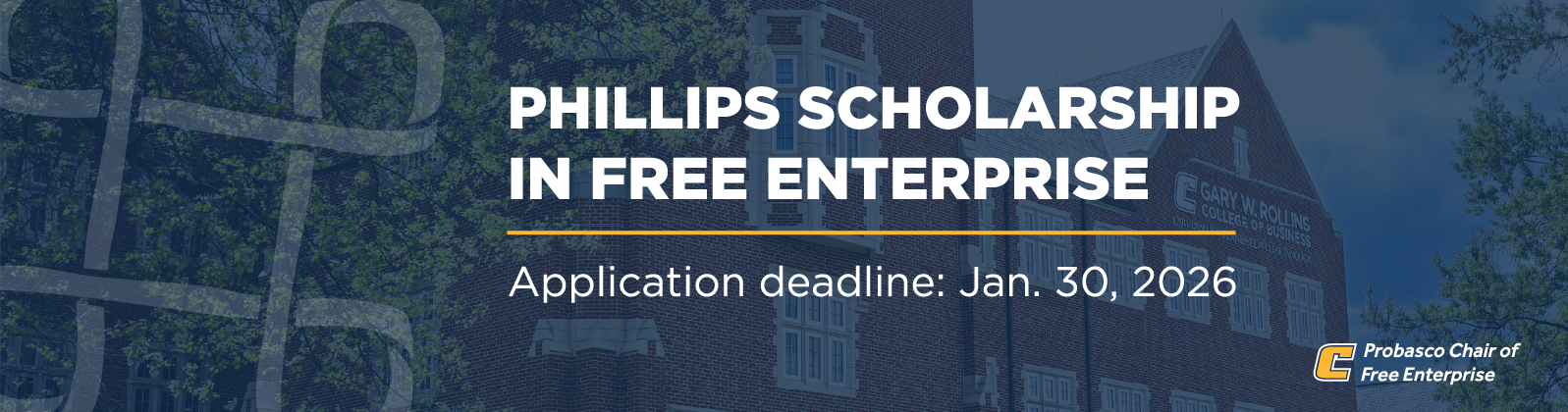 Phillips scholarships application deadline is Jan. 30, 2026