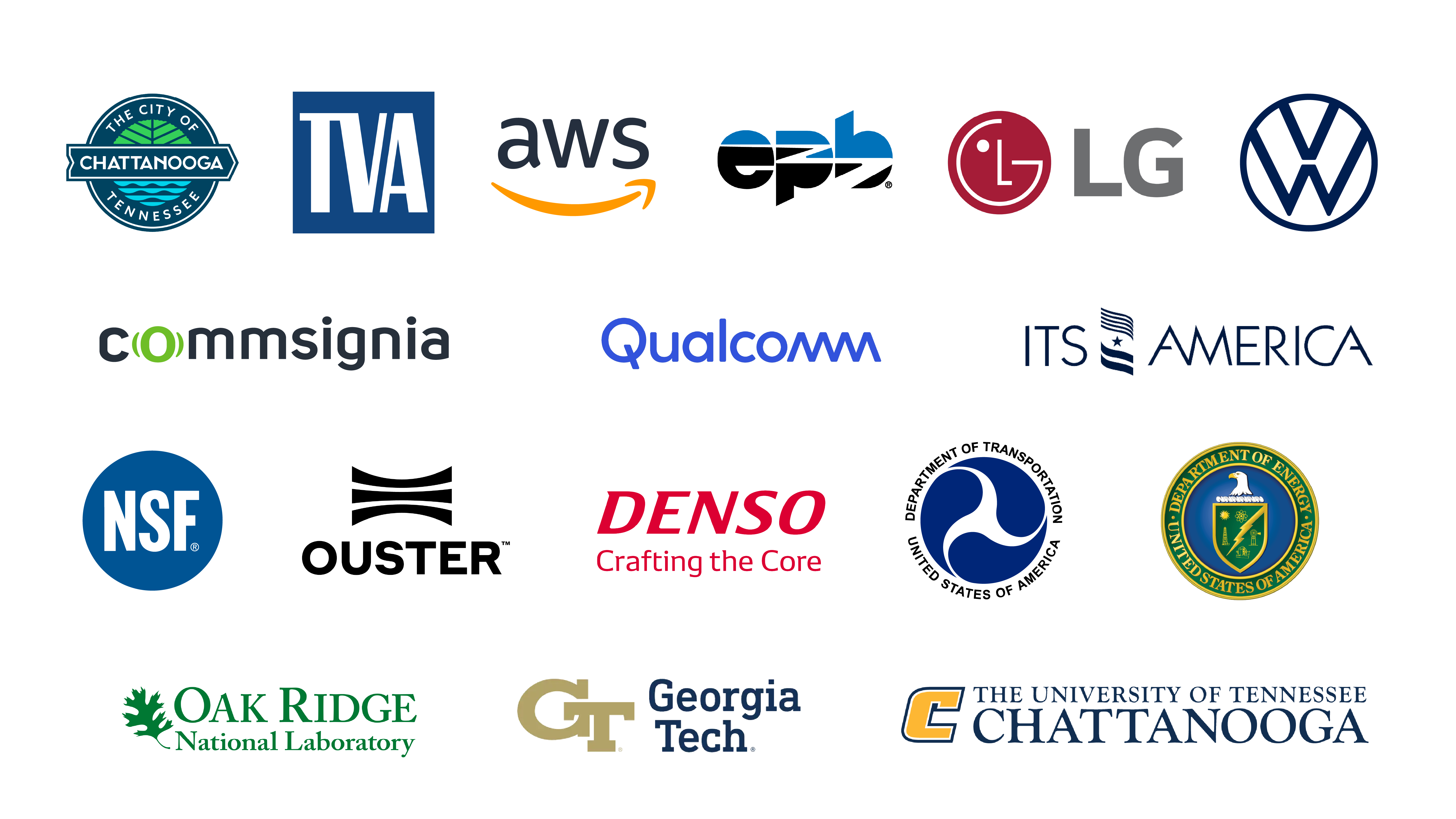 Some of CUIP's partners include Volkswagen, Amazon Web Services, City of Chattanooga, US Department of Transportation, Oak Ridge National Lab, and more.
