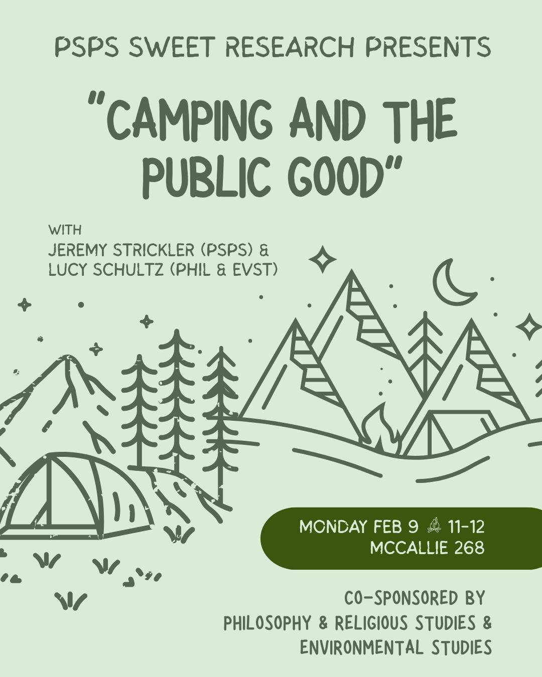 Camping and Philosophy event