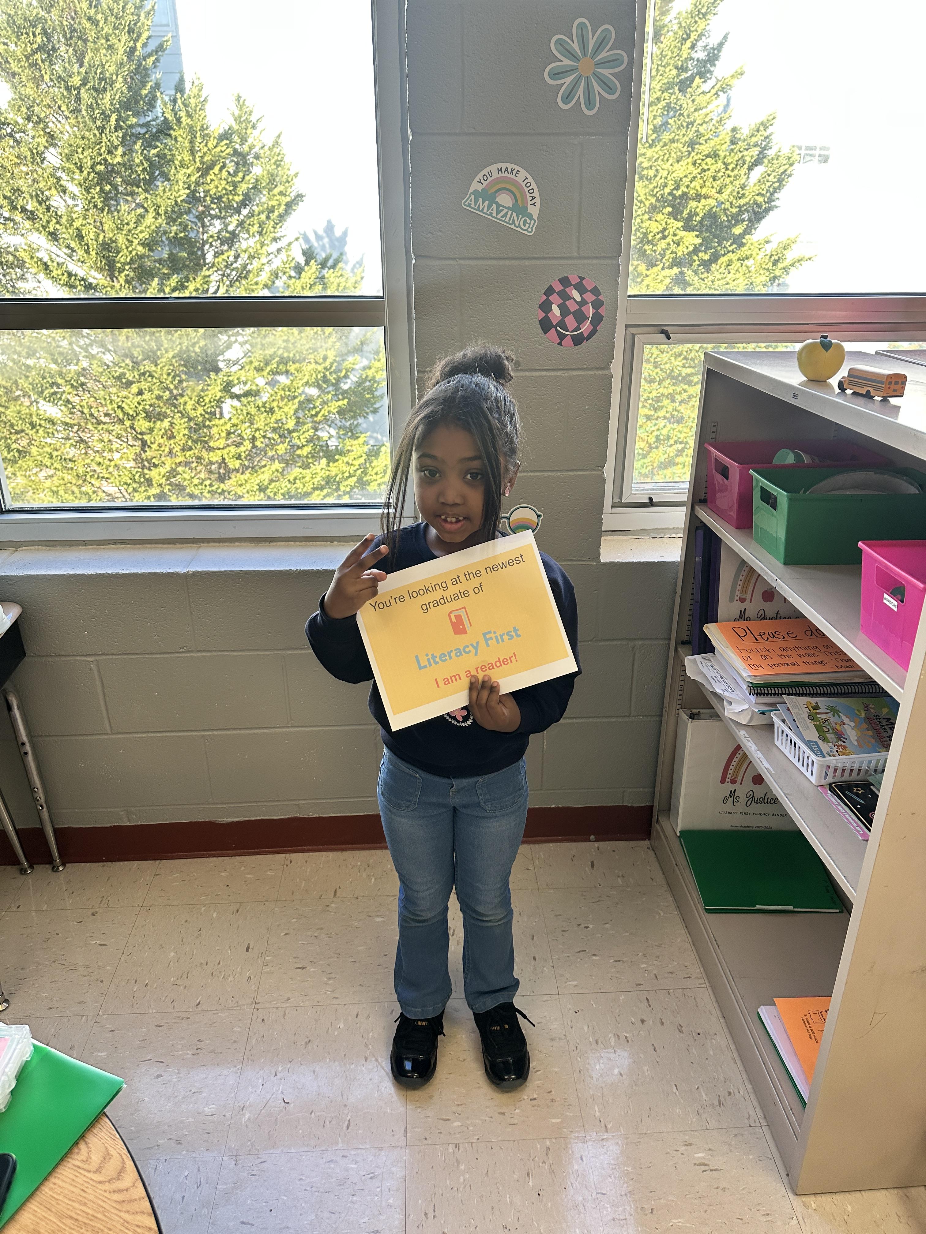 Literacy First graduate