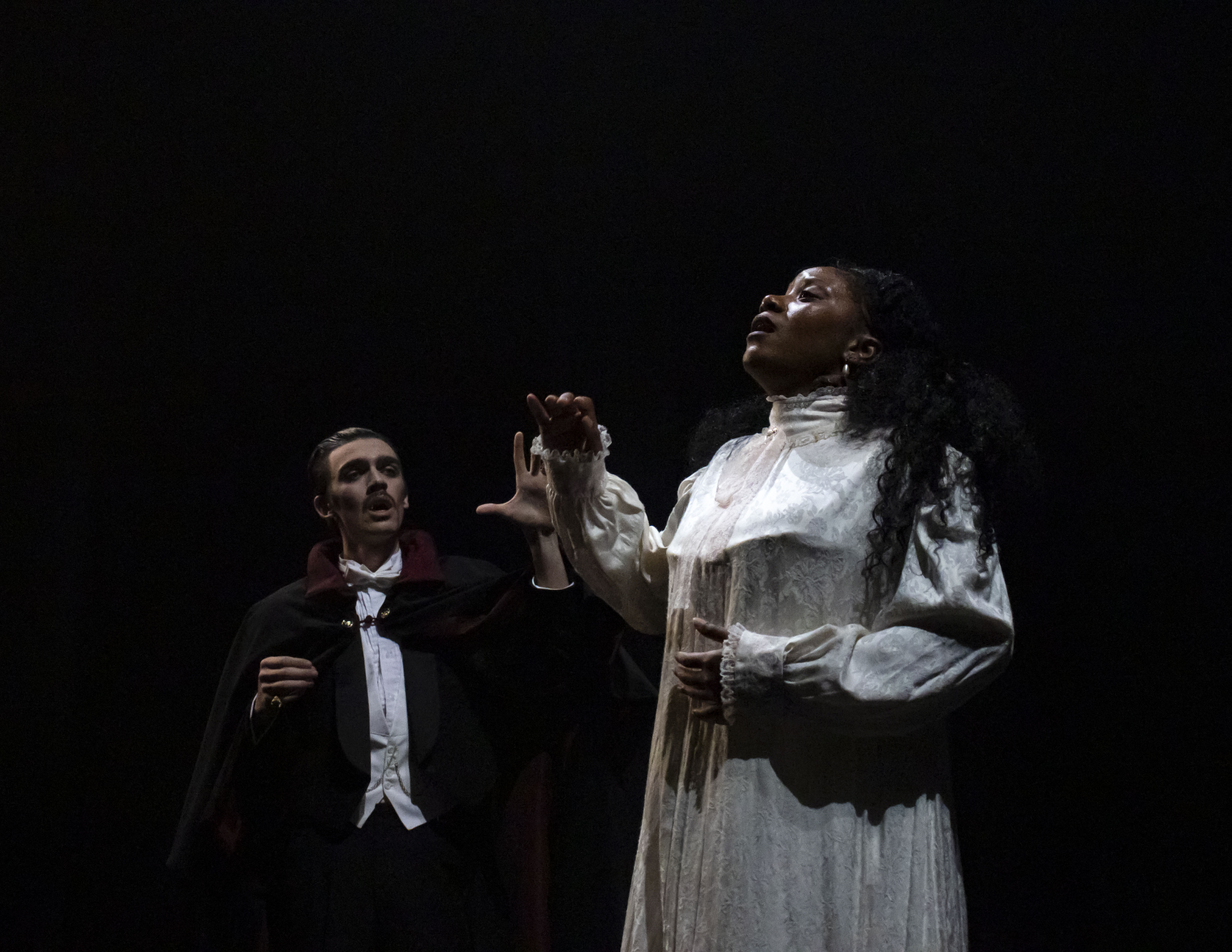 UTC Theatre Co production of Dracula - Mina and Dracula