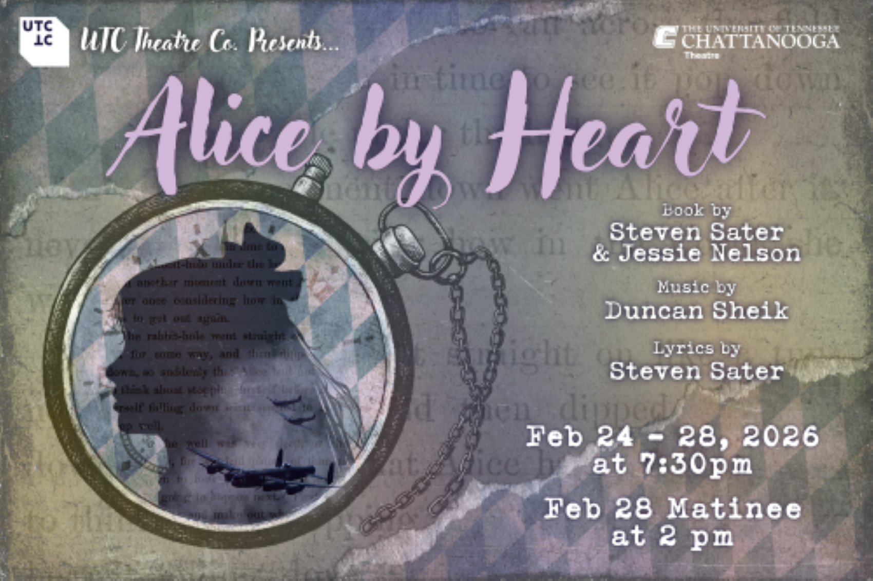 UTC Theatre Co presents, Alice by Heart