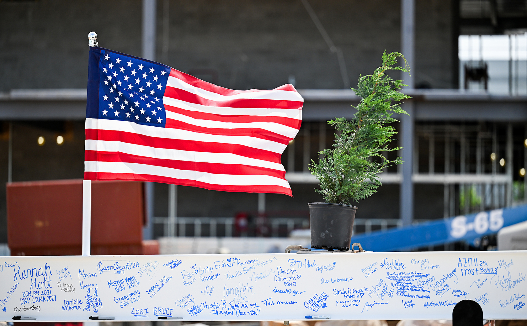 Topping Out Ceremony took place on April 30th for the new Kennedy Health Sciences building.