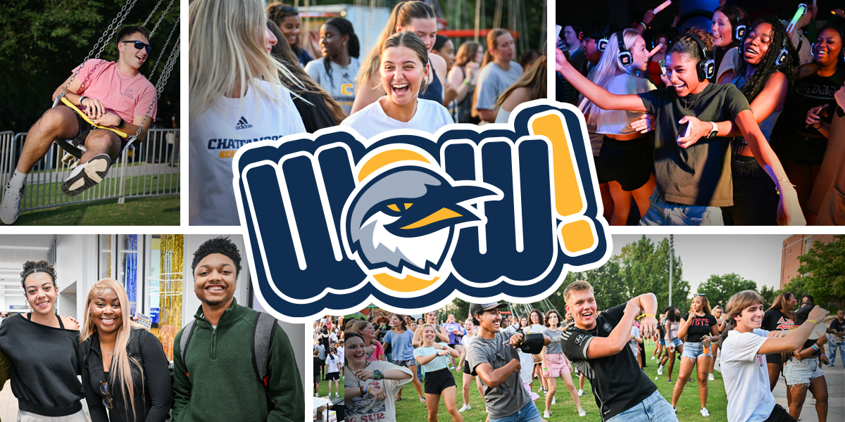 collage of students having fun at events