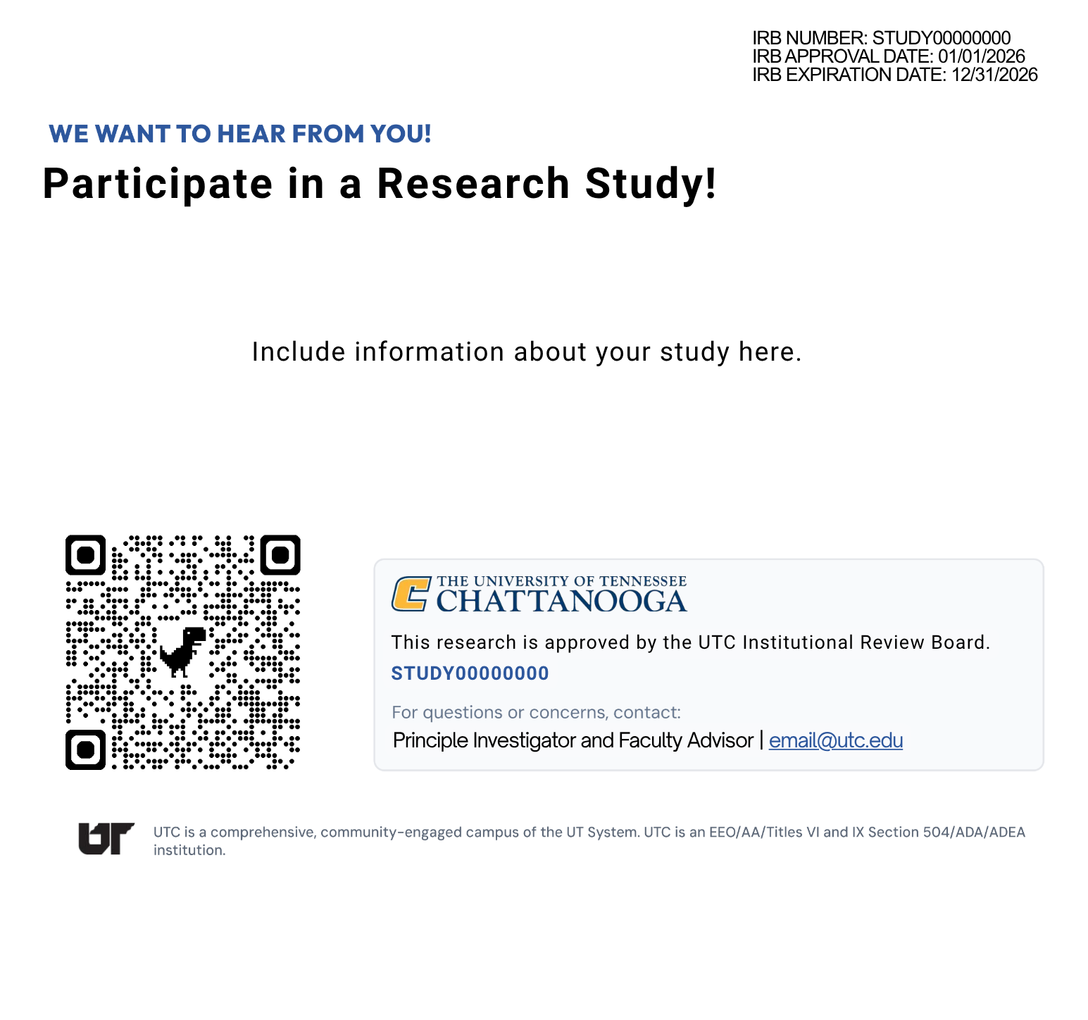 Example of Digital Stamp for a Recruitment Flyer