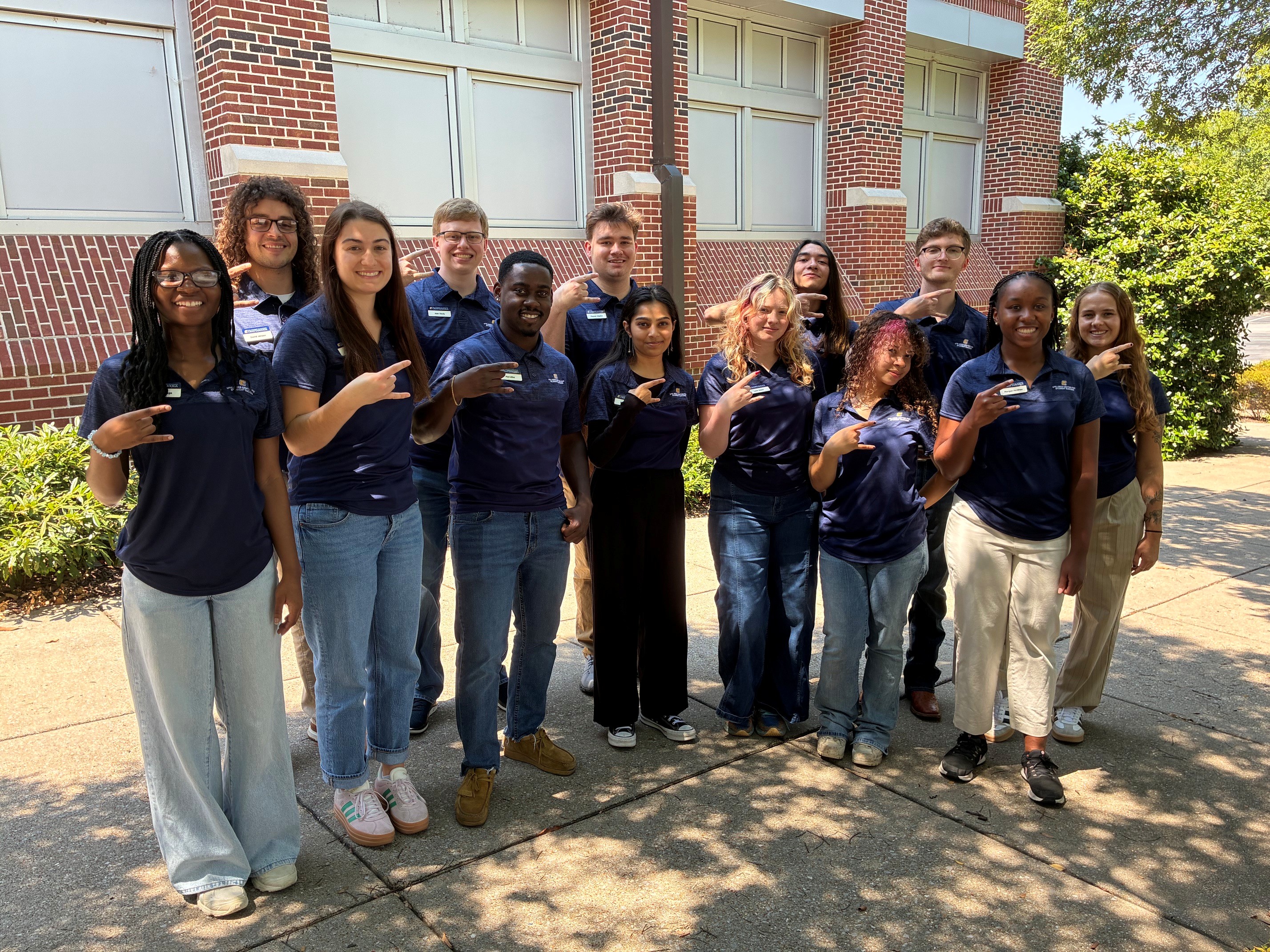 Group photo of UTC student ambassadors.