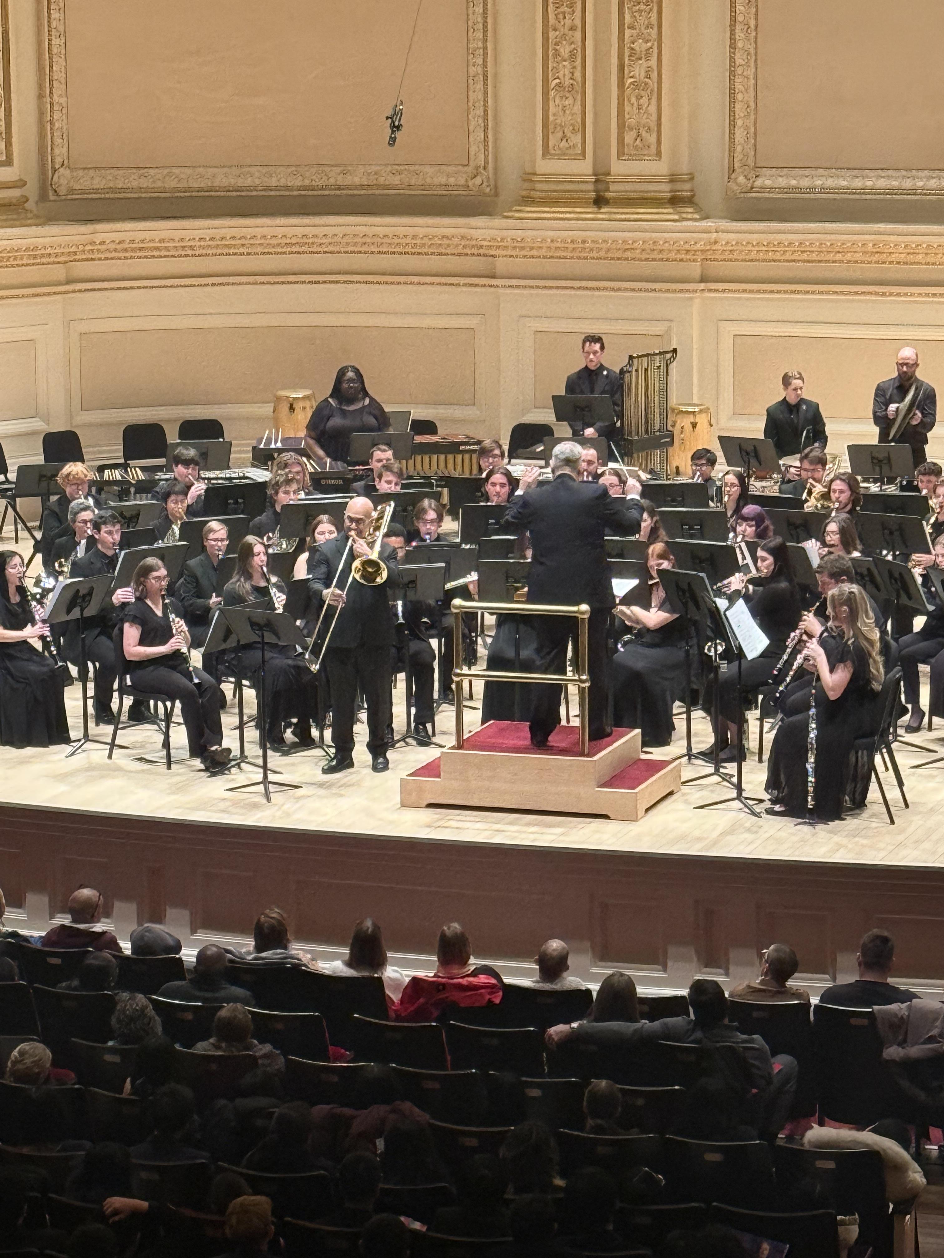 Prof. Coleman conducts UTC Wind Ensemble at Carnegie Hall
